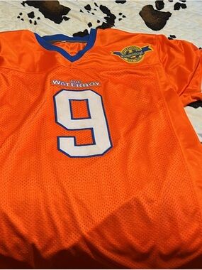 The Waterboy #9 Orange Football Jersey